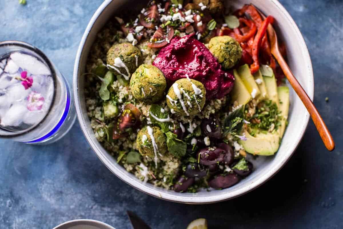 Mediterranean Falafel Bowl | halfbakedharvest.com @hbharvest