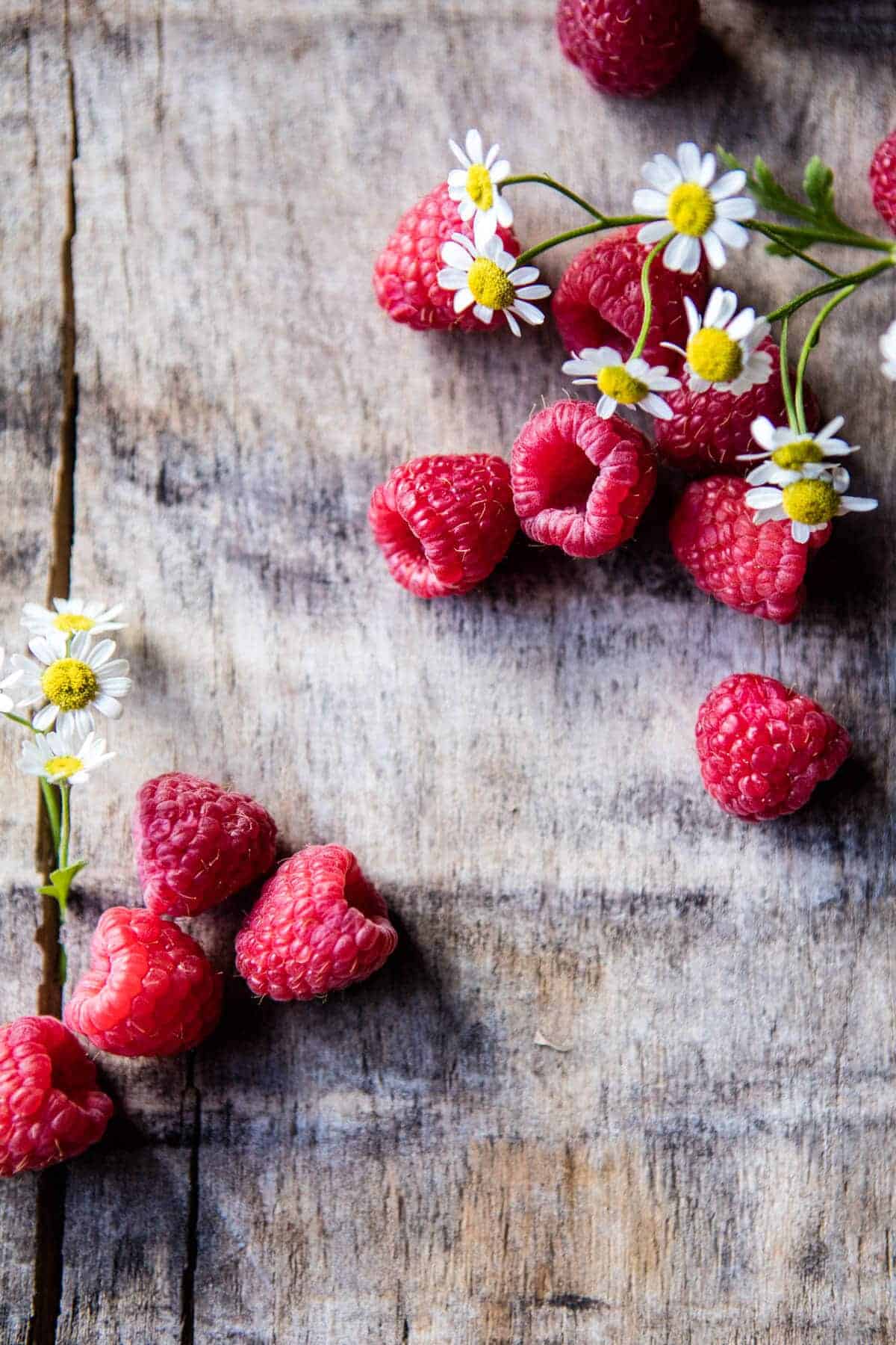 Salted Chamomile Honey Cakes with Raspberry Ripple Cream | halfbakedharvest.com @hbharvest