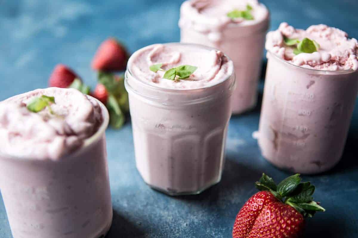 Strawberry Rosehip Frozen Yogurt | halfbakedharvest.com @hbharvest