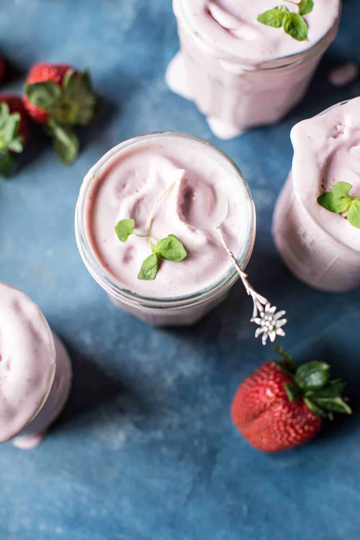 Strawberry Rosehip Frozen Yogurt | halfbakedharvest.com @hbharvest