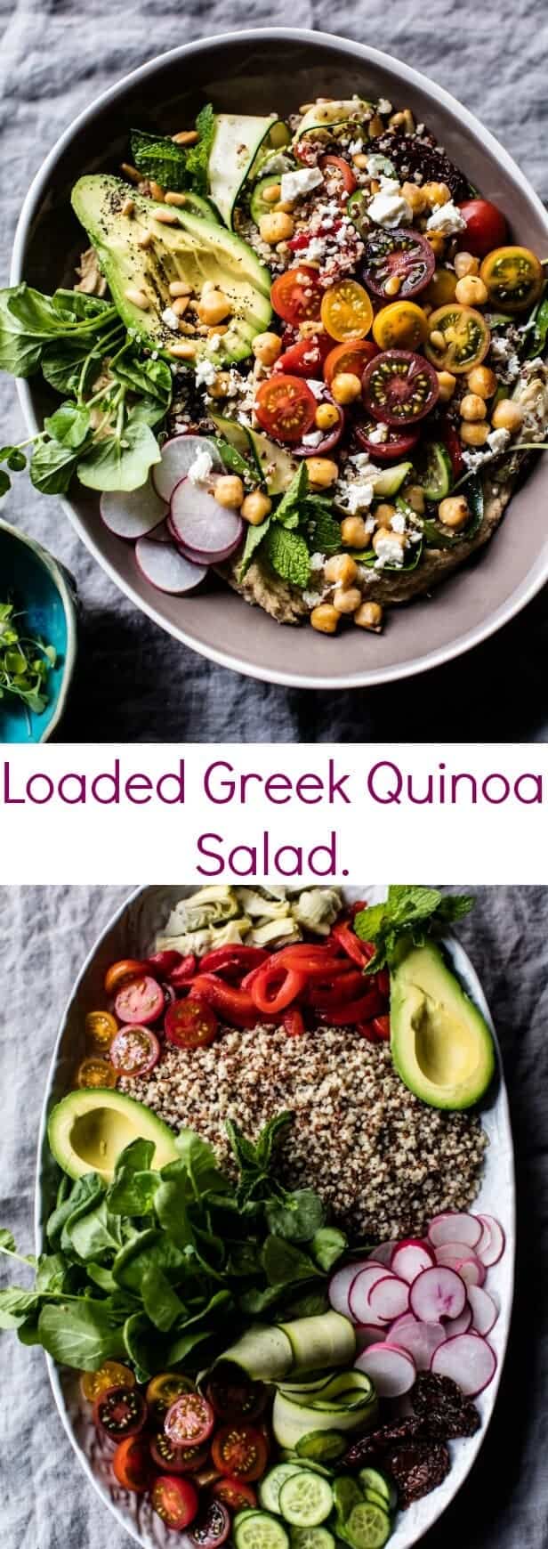 Loaded Greek Quinoa Salad | halfbakedharvest.com @hbharvest