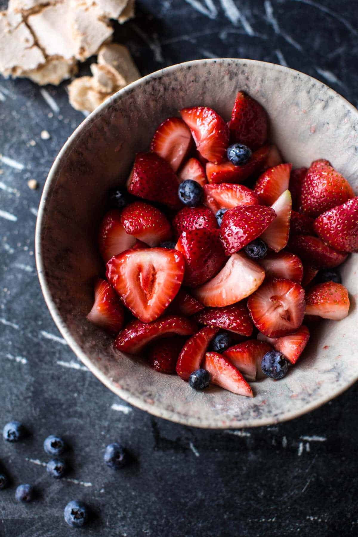 Very Berry Cheesecake Ice Cream Pavlova Jars | halfbakedharvest.com @hbharvest