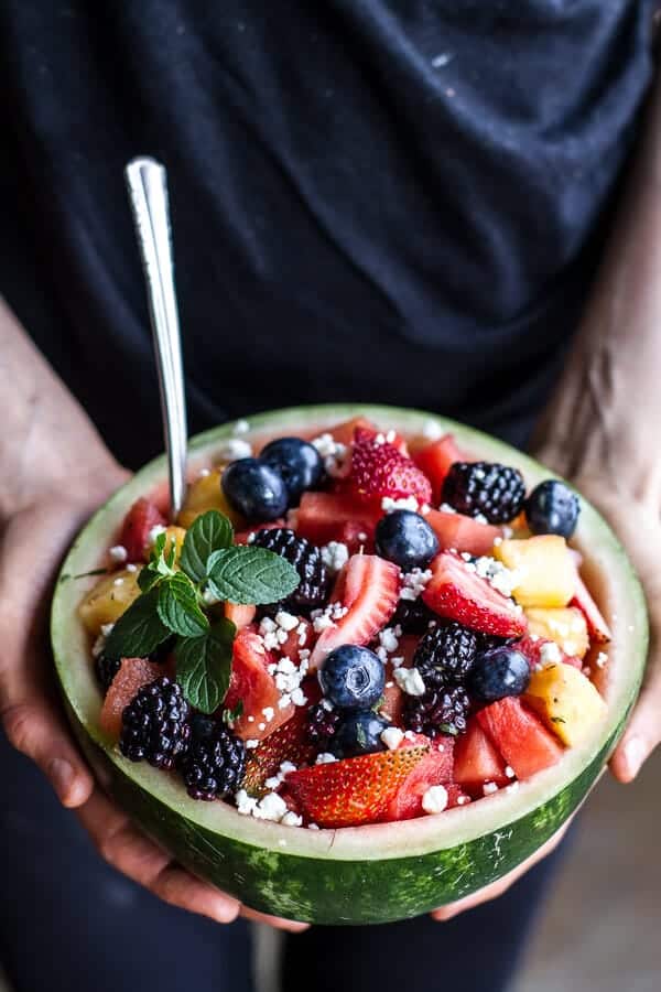Red, White and Blue Fruit Salad @hbharvest