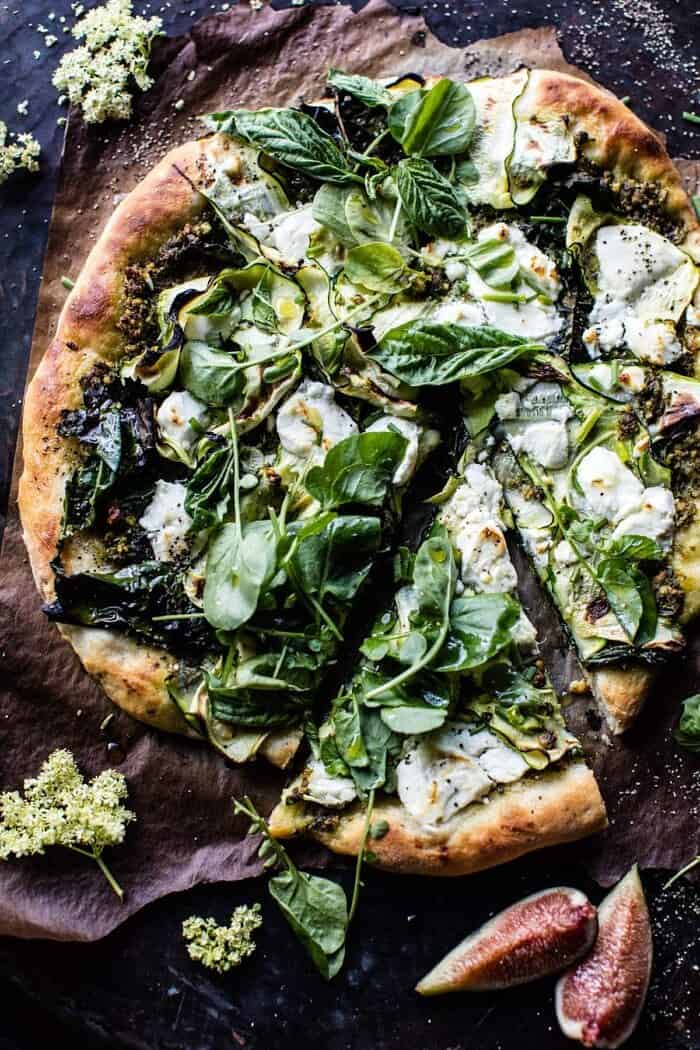 Garden Greens Goddess Pizza | halfbakedharvest.com @hbharvest