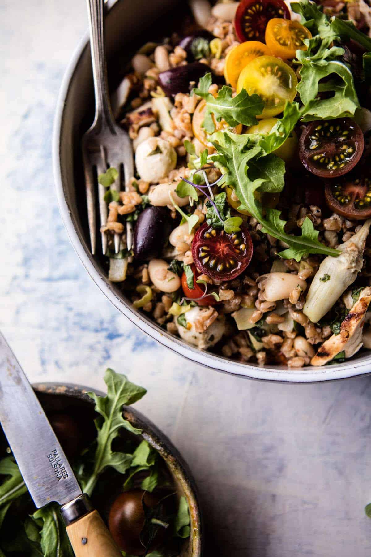 Mediterranean Chicken and Farro Salad | halfbakedharvest.com @hbharvest