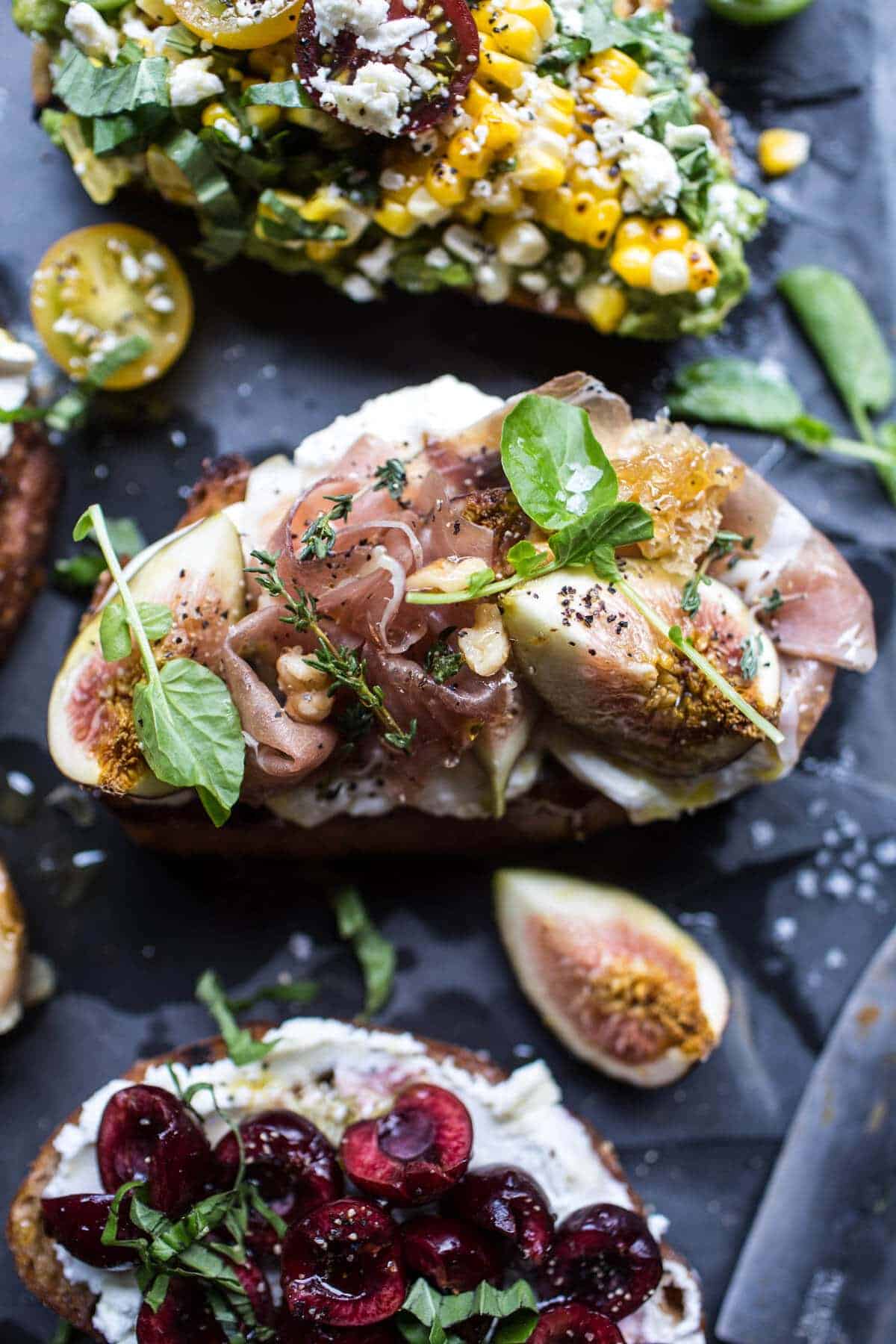 Summer Crostini 6 Ways | halfbakedharvest.com @hbharvest