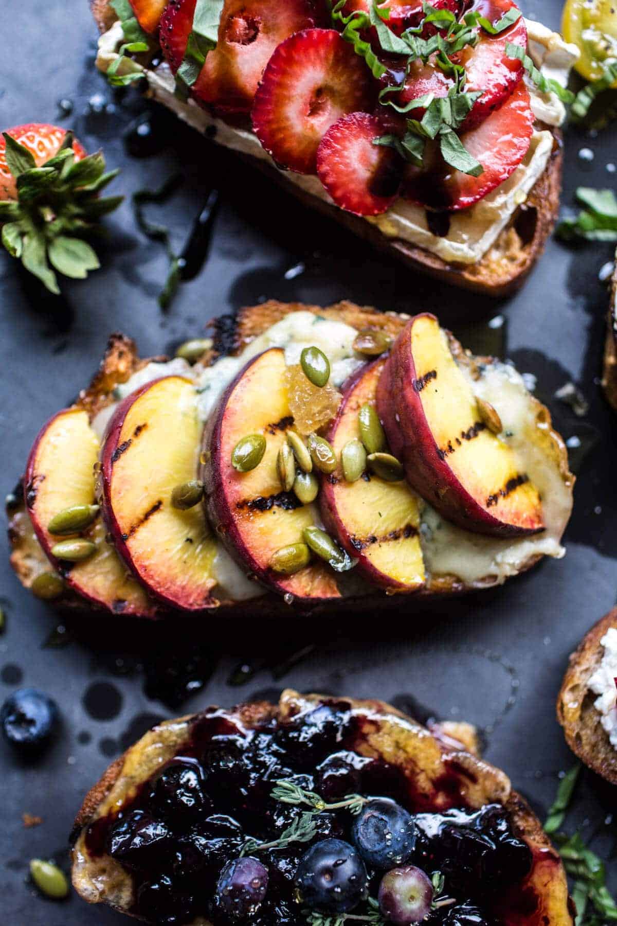 Summer Crostini 6 Ways | halfbakedharvest.com @hbharvest