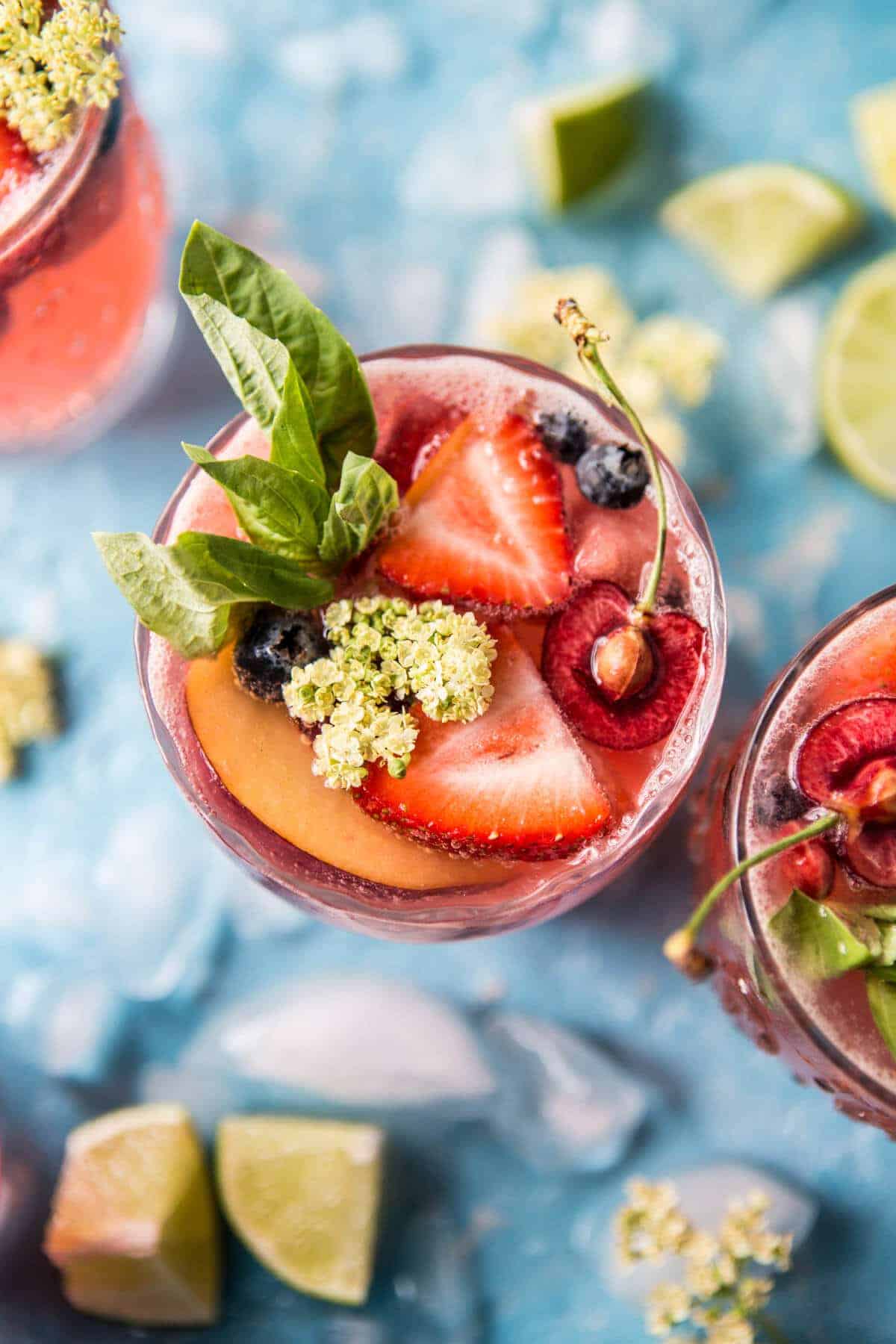 Summertime Rose Tequila Sangria | halfbakedharvest.com @hbharvest