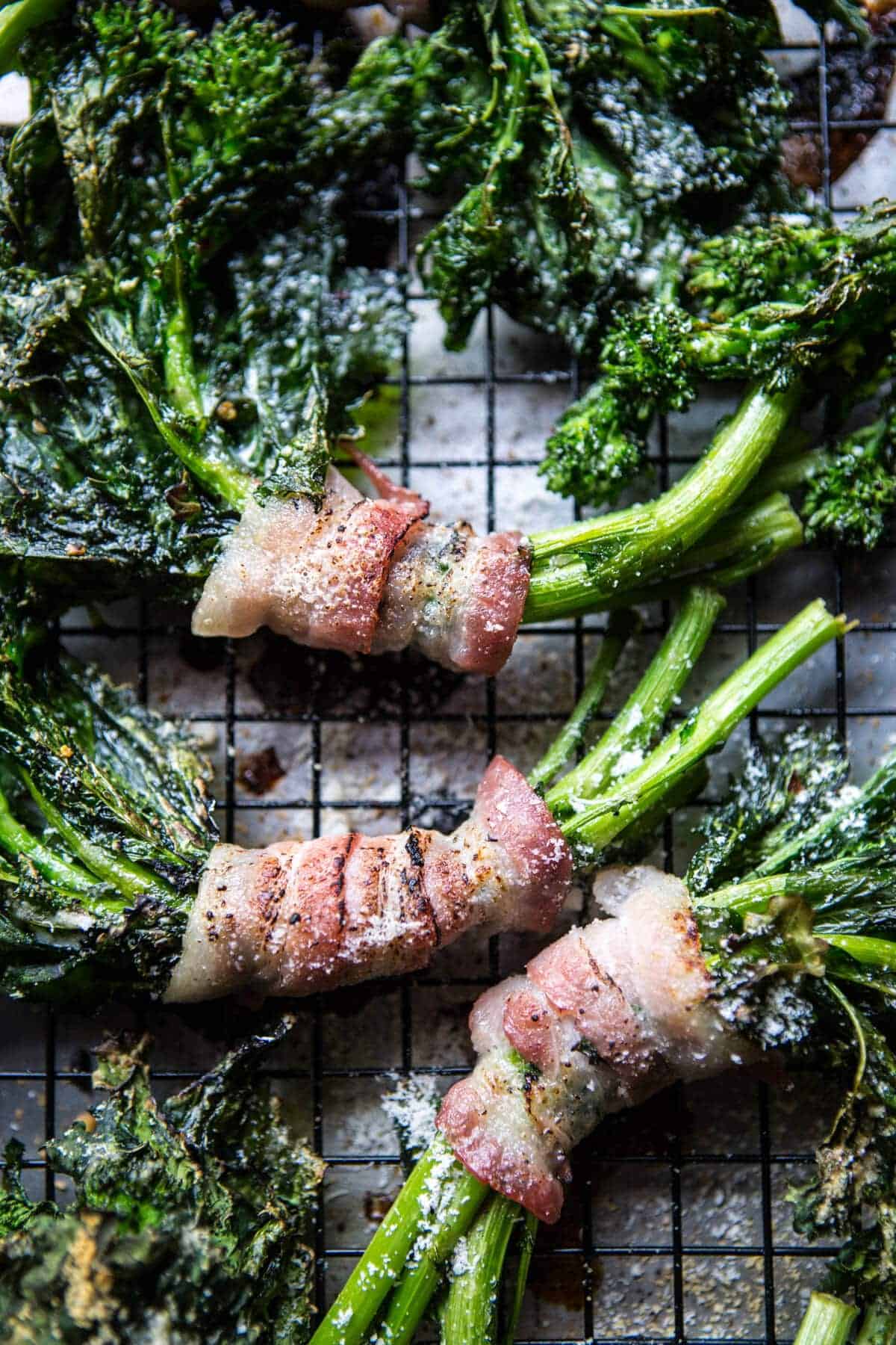 Bacon Wrapped Parmesan Broccoli Rabe | halfbakedharvest.com @hbharvest