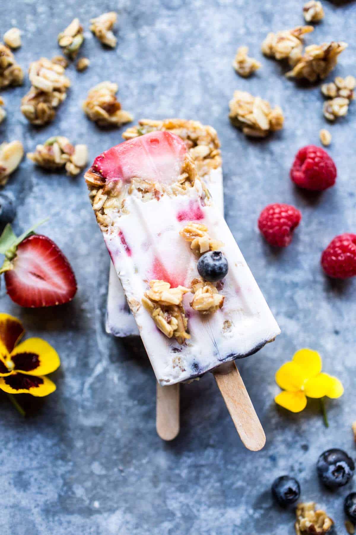 Creamy Coconut Almond Breakfast Pops | halfbakedharvest.com @hbharvest