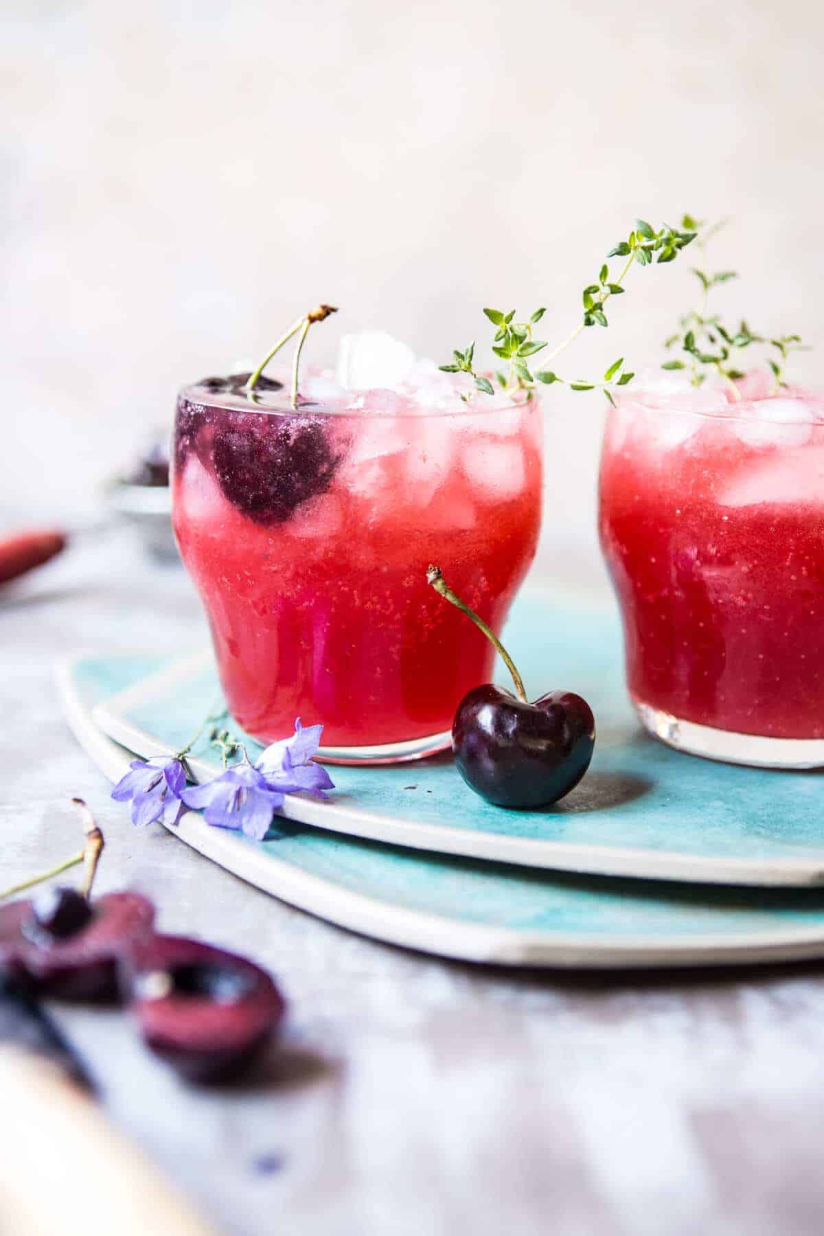 Ginger Beer Cherry Vodka Soda | halfbakedharvest.com @hbharvest