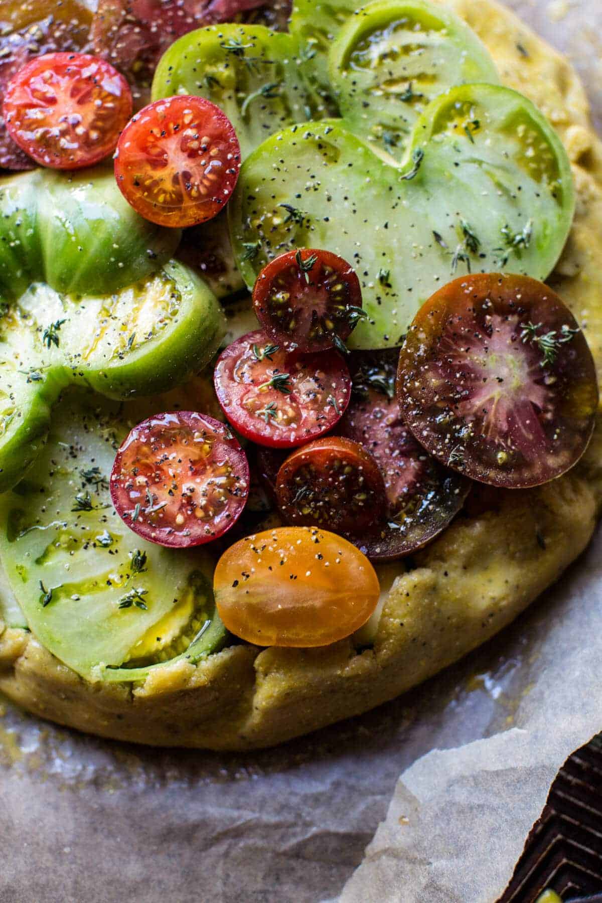 Heirloom Tomato and Zucchini Galette with Honey + Thyme | halfbakedharvest.com @hbharvest