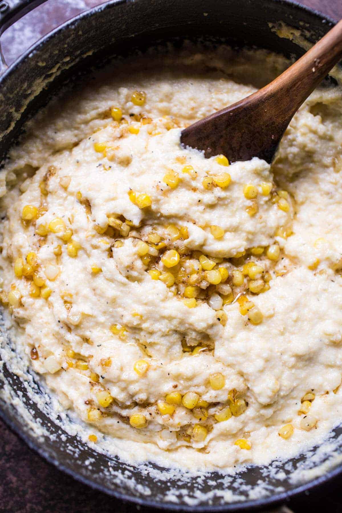 Cajun Garlic Lemon Butter Shrimp with Caramelized Corn Polenta | halfbakedharvest.com @hbharvest
