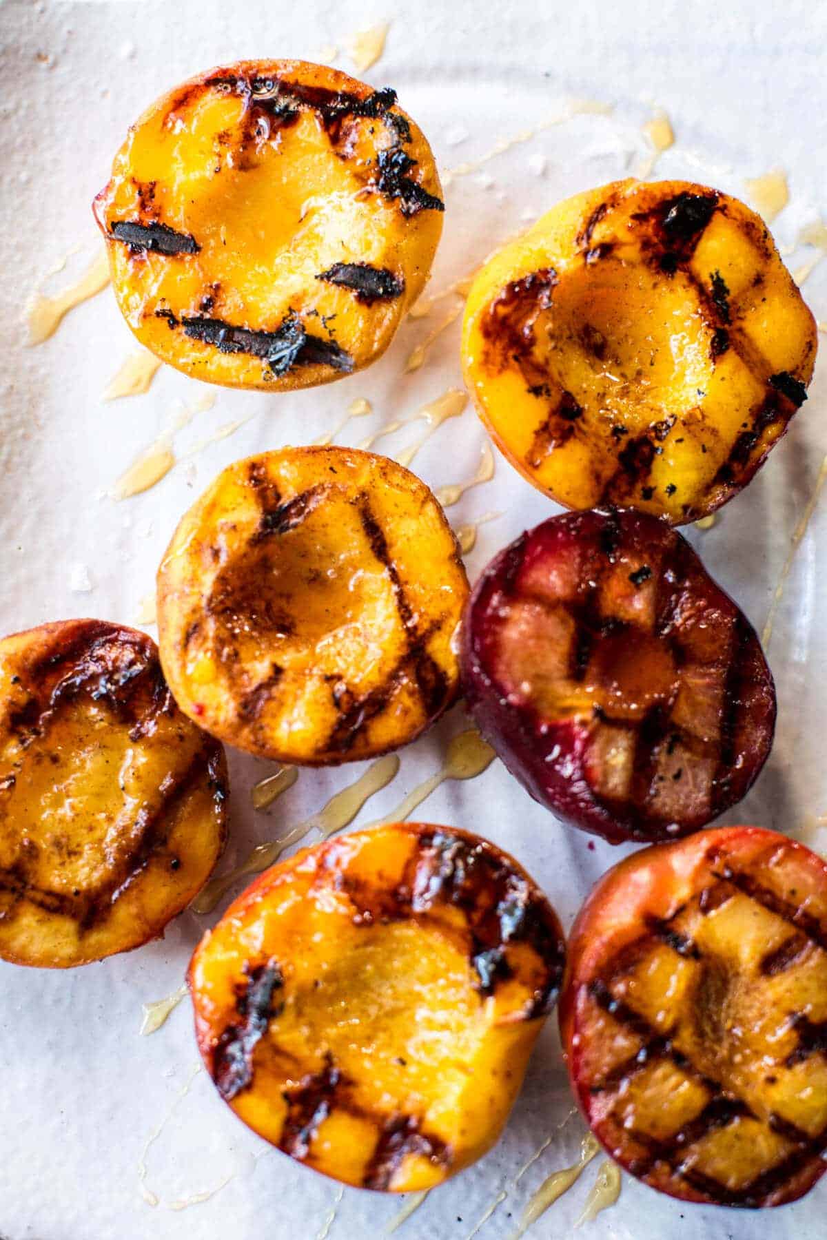 Cinnamon Grilled Peaches with Mascarpone Ice Cream | halfbakedharvest.com @hbharvest