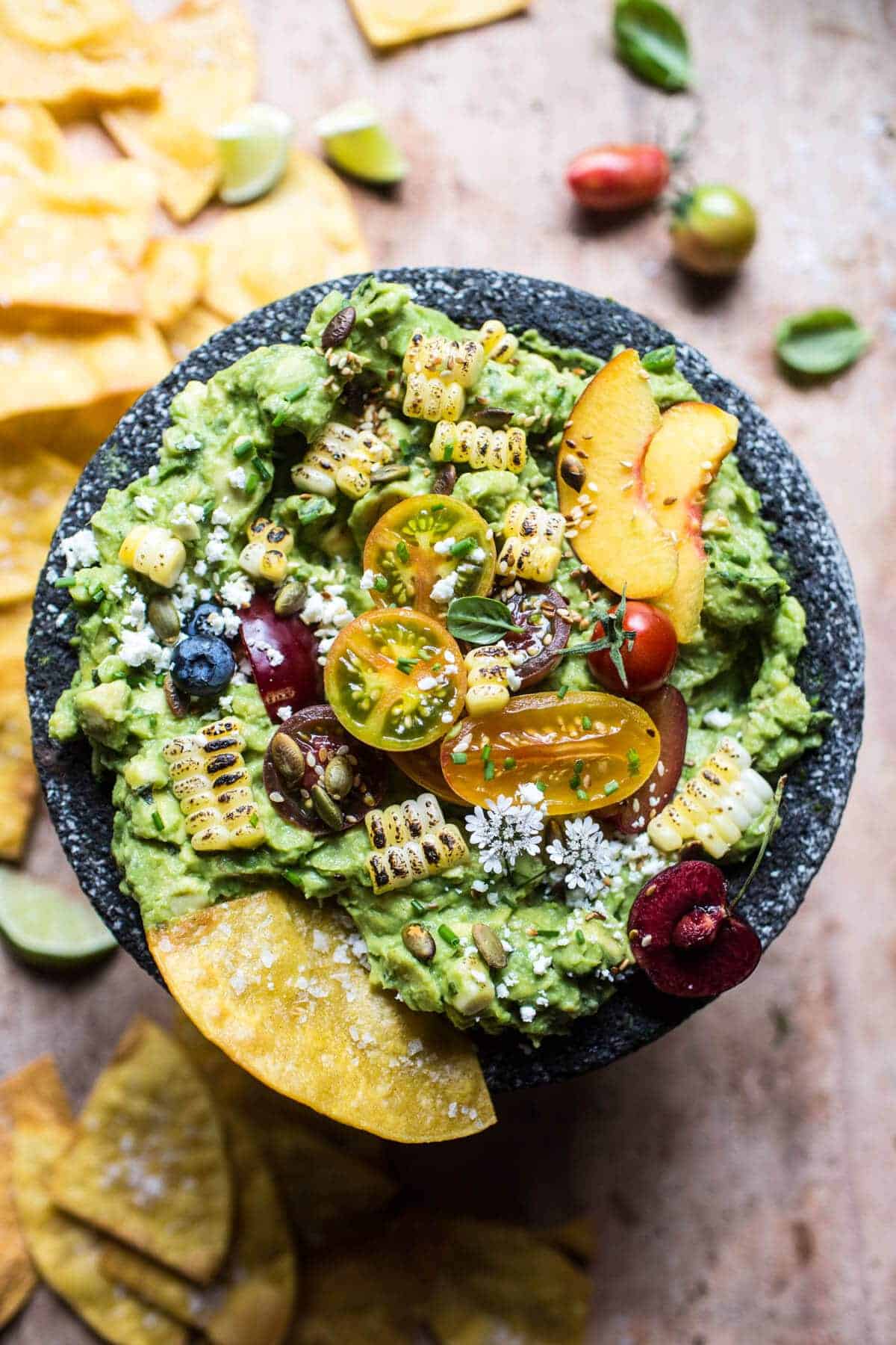 Summer Garden Guacamole | halfbakedharvest.com @hbharvest