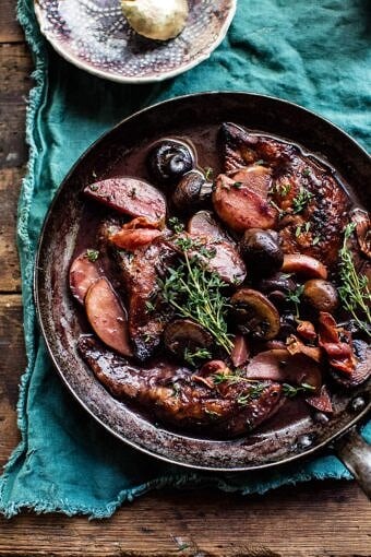 Apple Cider Chicken Marsala with Wild Rice Pilaf | halfbakedharvest.com @hbharvest