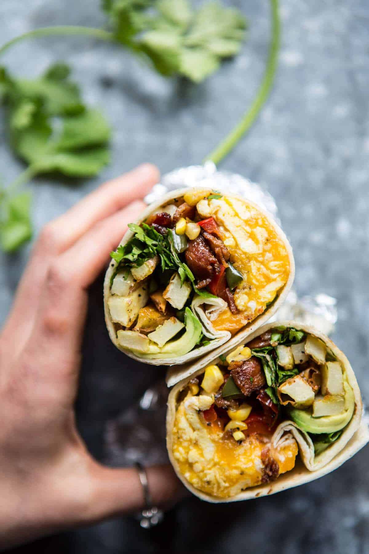 Avocado Breakfast Burrito | halfbakedharvest.com @hbharvest