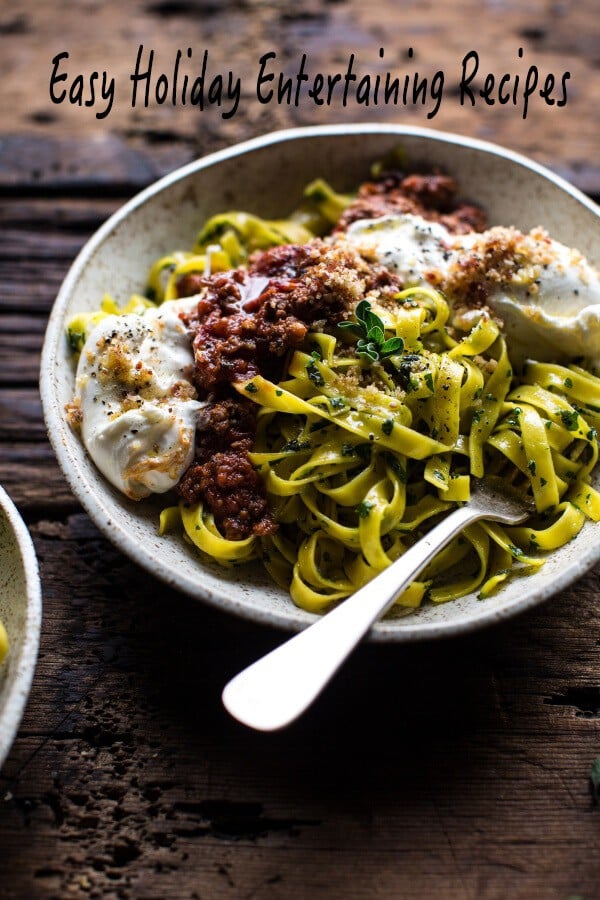 Chorizo Bolognese Pasta with Sourdough Pangrattato + Burrata | halfbakedharvest.com @hbharvest