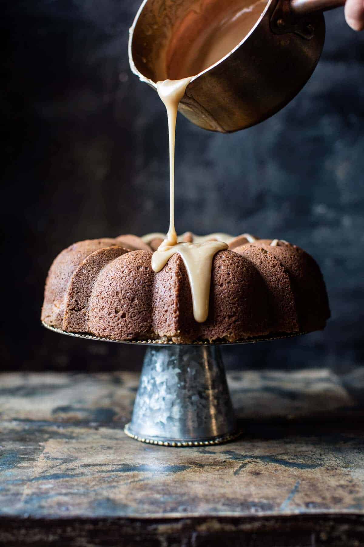 Cream Cheese Swirled Brown Sugar Pumpkin Coffee Cake | halfbakedharvest.com @hbharvest