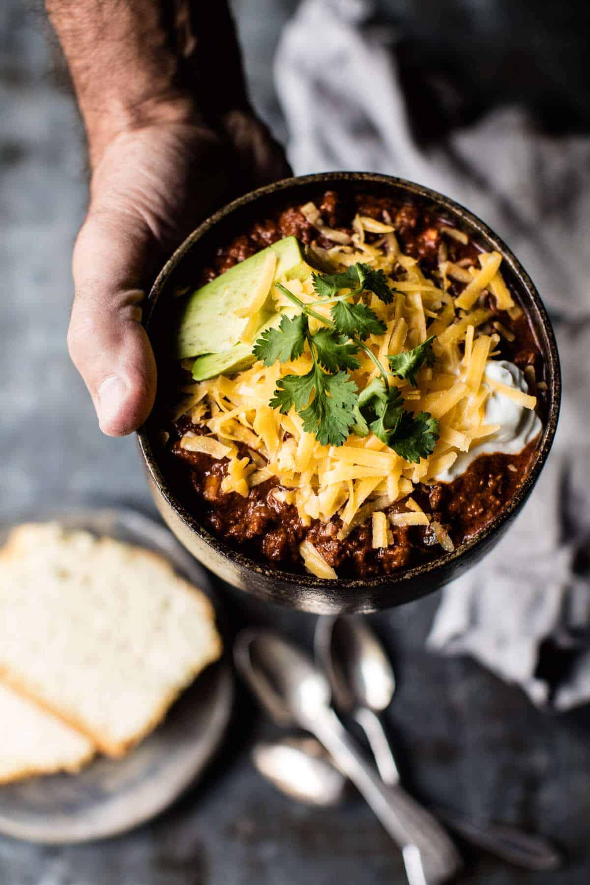 Crockpot Beef Chili | halfbakedharvest.com @hbharvest