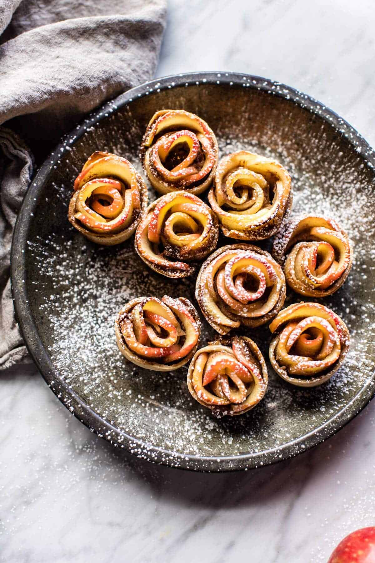 Mini Pecan Butter Apple Roses | halfbakedharvest.com @hbharvest