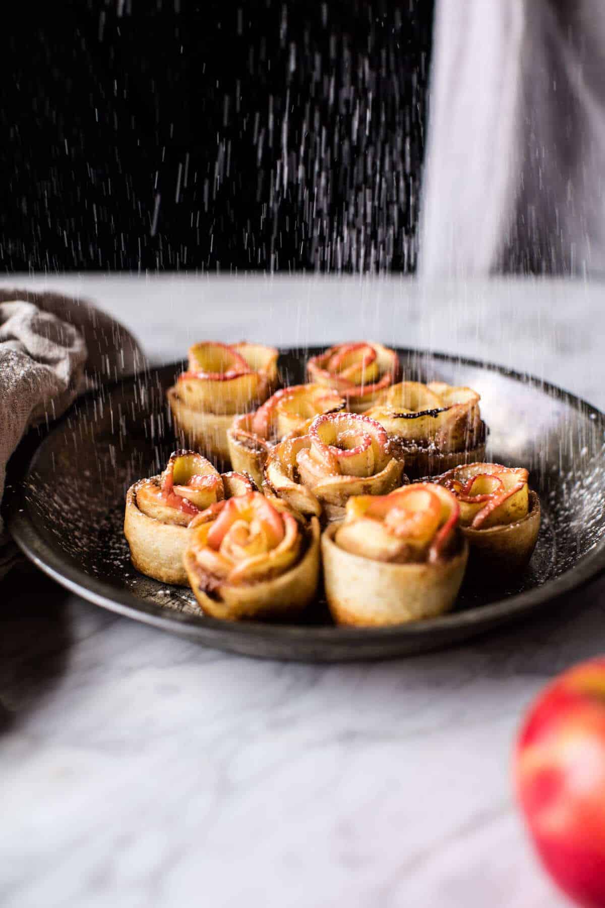 Mini Pecan Butter Apple Roses | halfbakedharvest.com @hbharvest