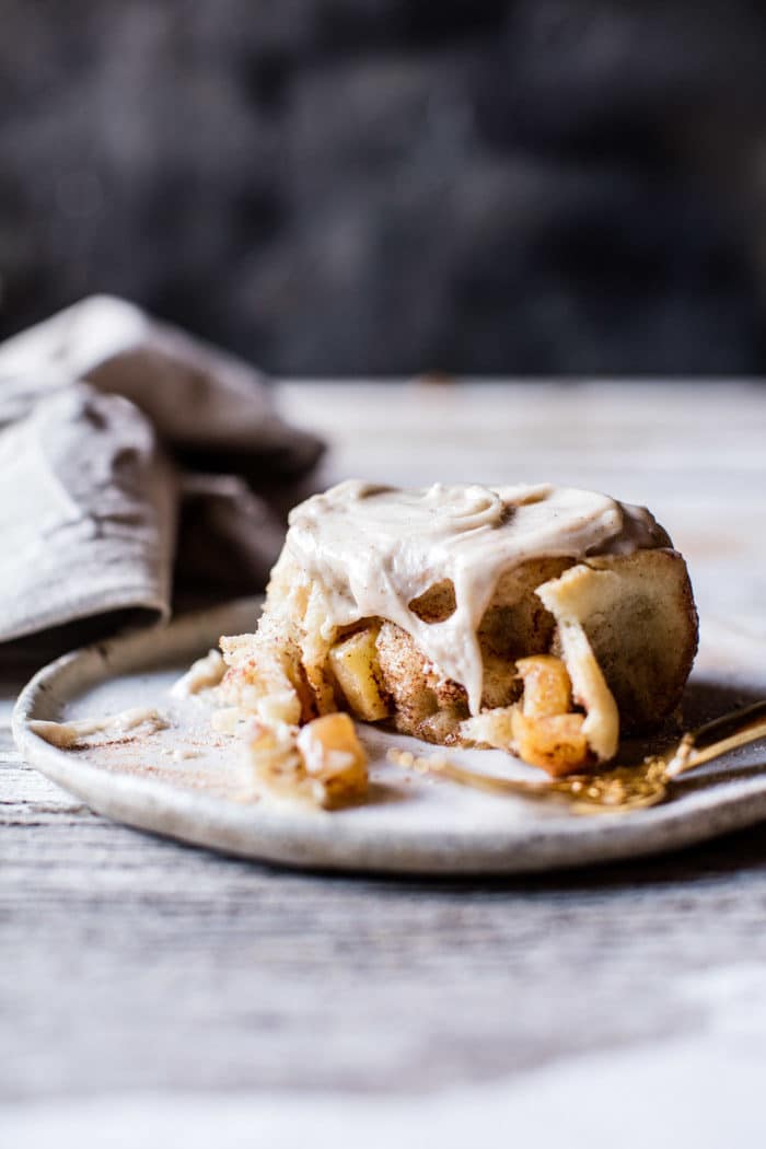Apple Cinnamon Rolls with Cream Cheese Chai Frosting | halfbakedharvest.com @hbharvest