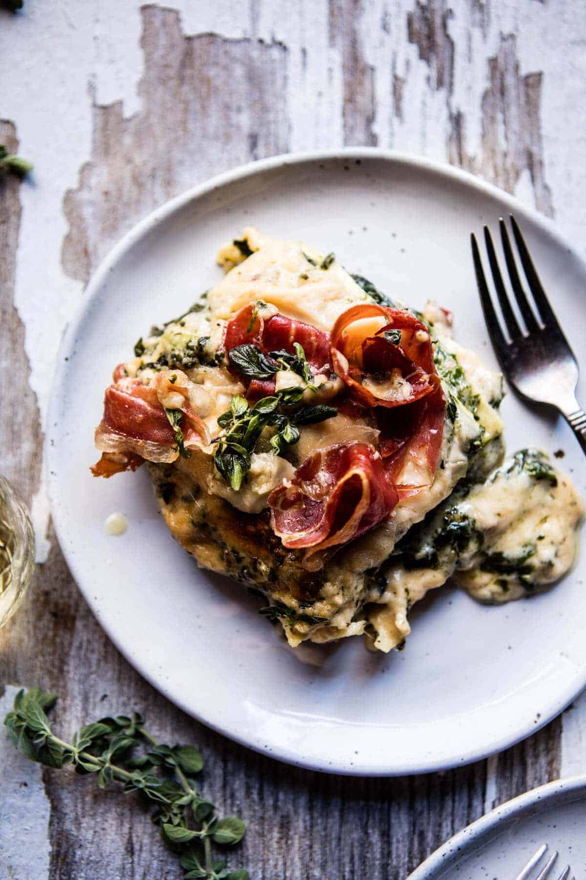Crispy Prosciutto Cheesy White Lasagna | halfbakedharvest.com @hbharvest