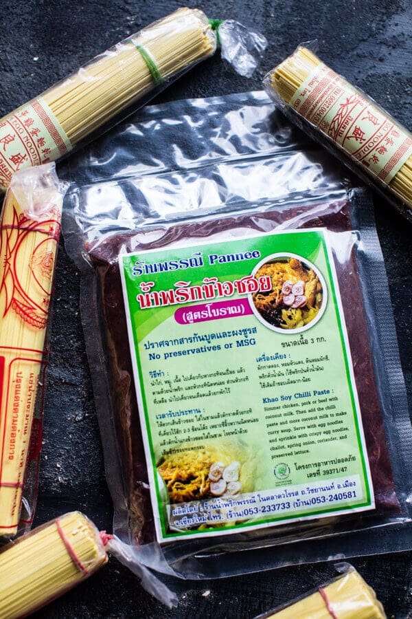 Thai Pomegranate Chicken Khao Soi Noodle Soup | halfbakedharvest.com @hbharvest