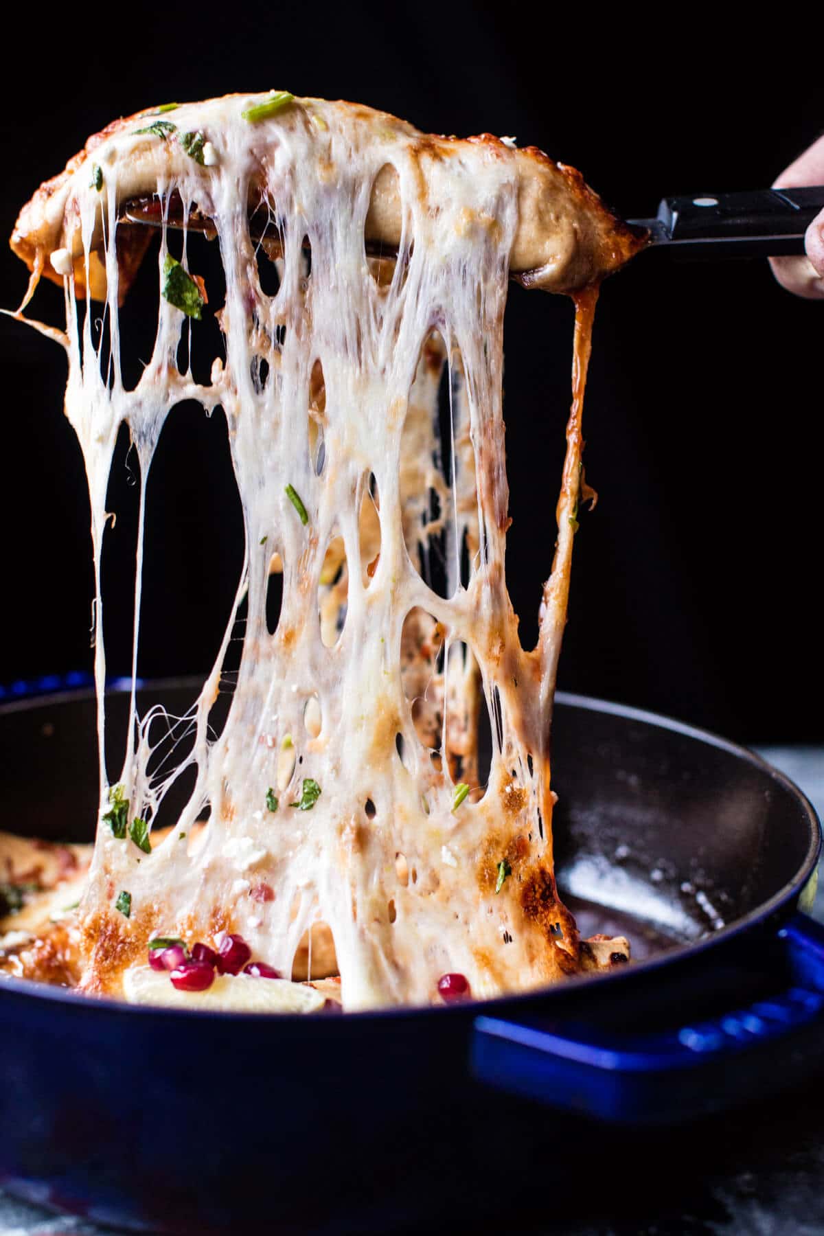 Cheesy Sweet and Sour Pomegranate Thai Chicken Enchiladas | halfbakedharvest.com @hbharvest