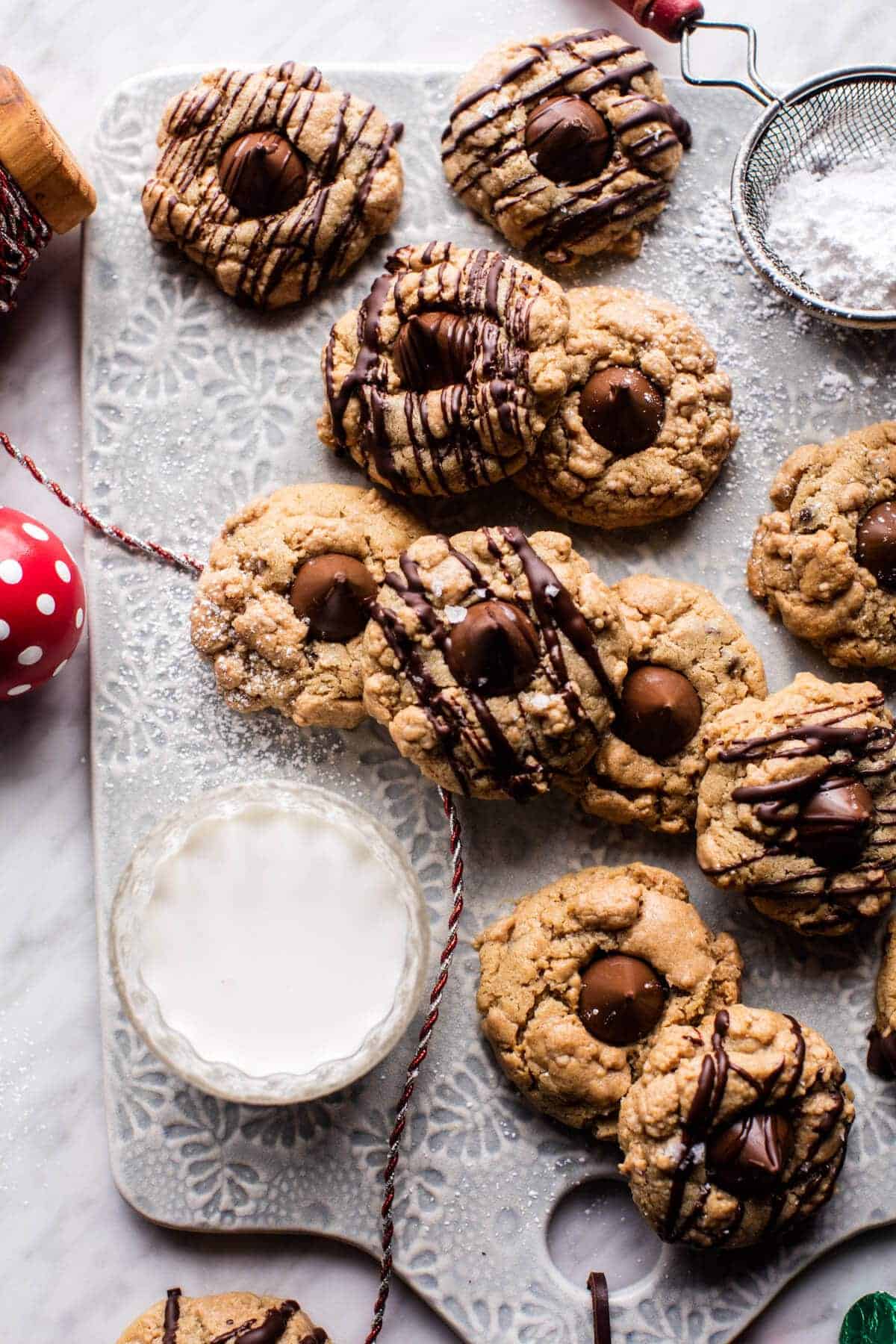 Chocolate Peanut Butter Crinkle Cookies | halfbakedharvest.com @hbharvest