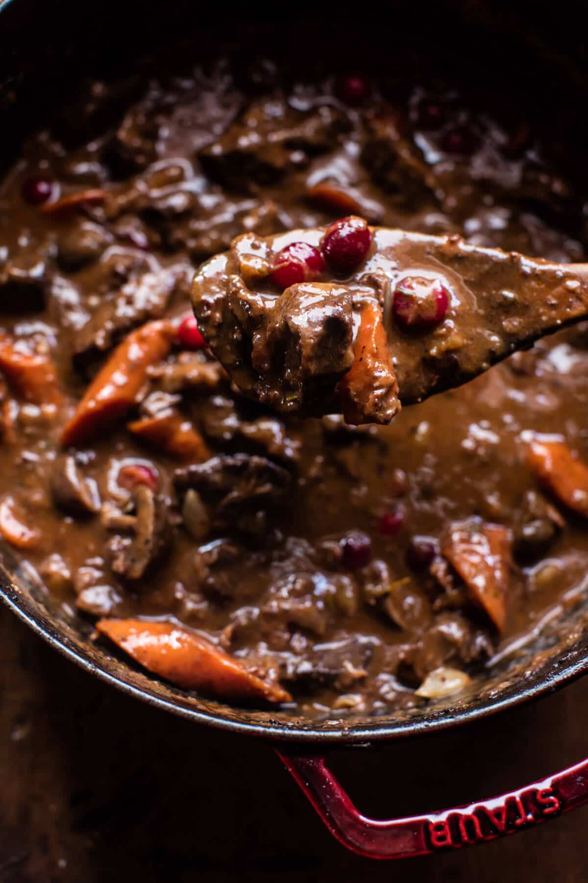 Cranberry Beef Bourguignon | halfbakedharvest.com @hbharvest