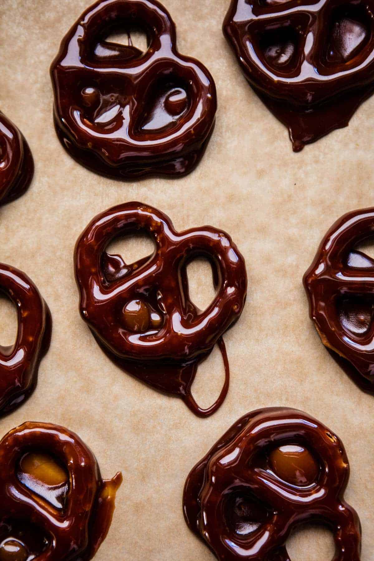 Salted Caramel Chocolate Covered Pretzels | halfbakedharvest.com @hbharvest