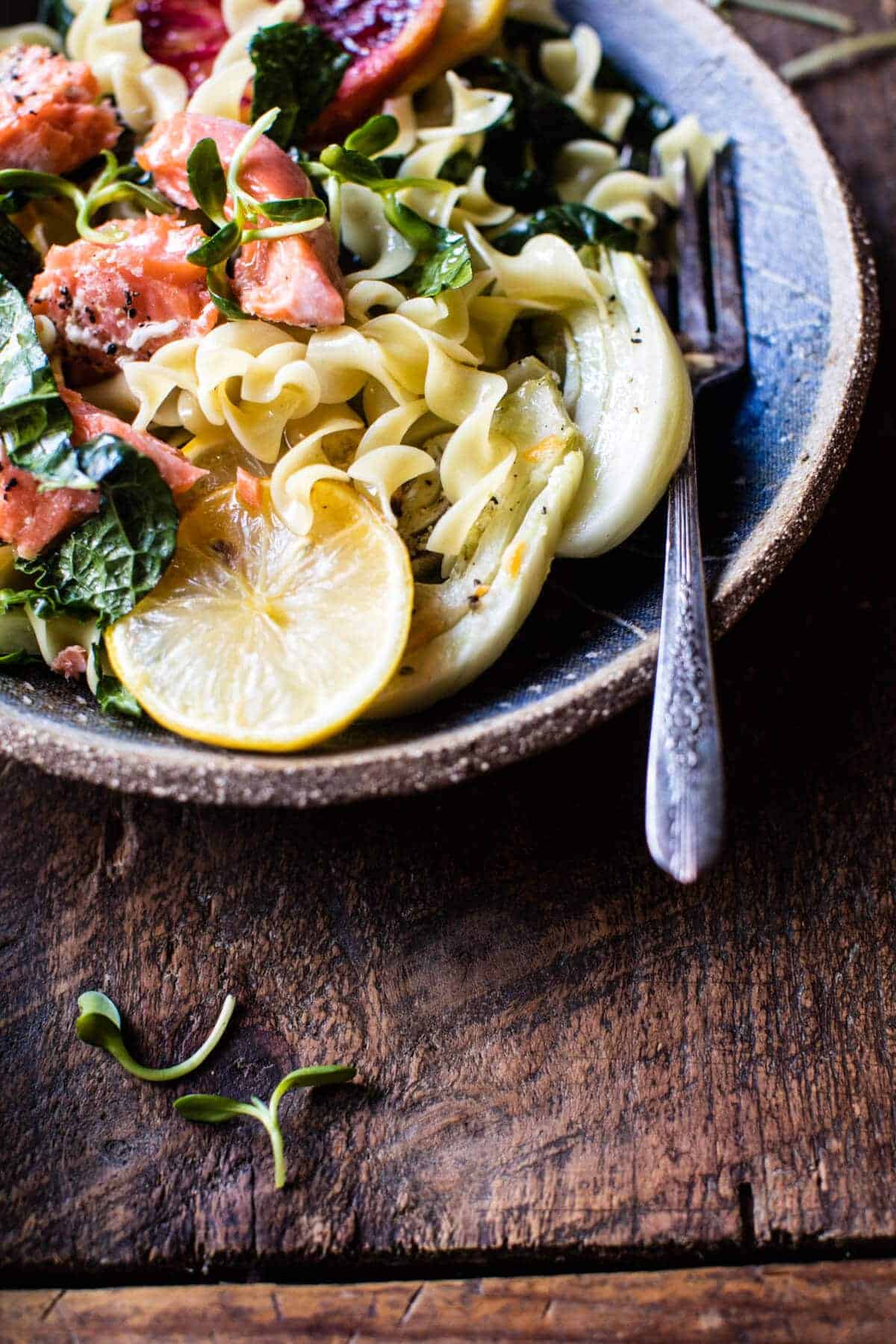 Slow Roasted Citrus Salmon with Fennel and Parmesan | halfbakedharvest.com @hbharvest
