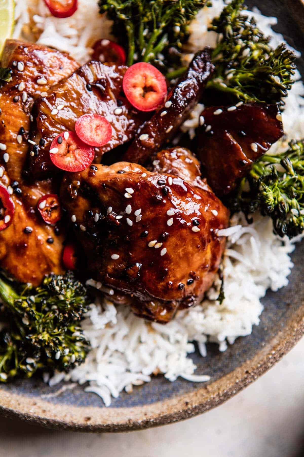 30 Minute Teriyaki Chicken with Sesame Ginger Broccoli | halfbakedharvest.com @hbharvest