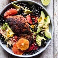 Glowing Citrus, Avocado, and Blackened Salmon Salad | halfbakedharvest.com @hbharvest