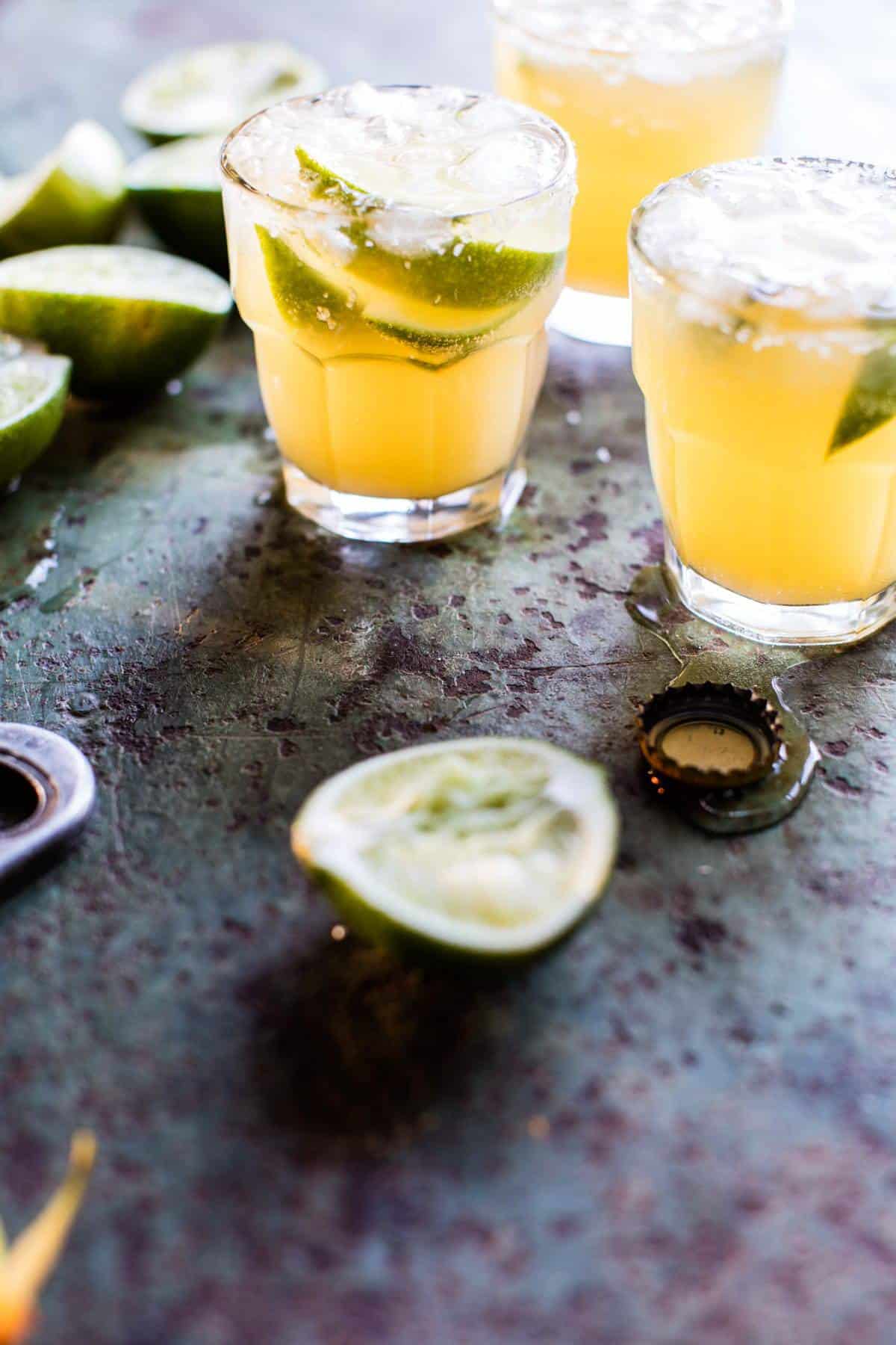 Pineapple Lime Beer Margaritas | halfbakedharvest.com @hbharvest