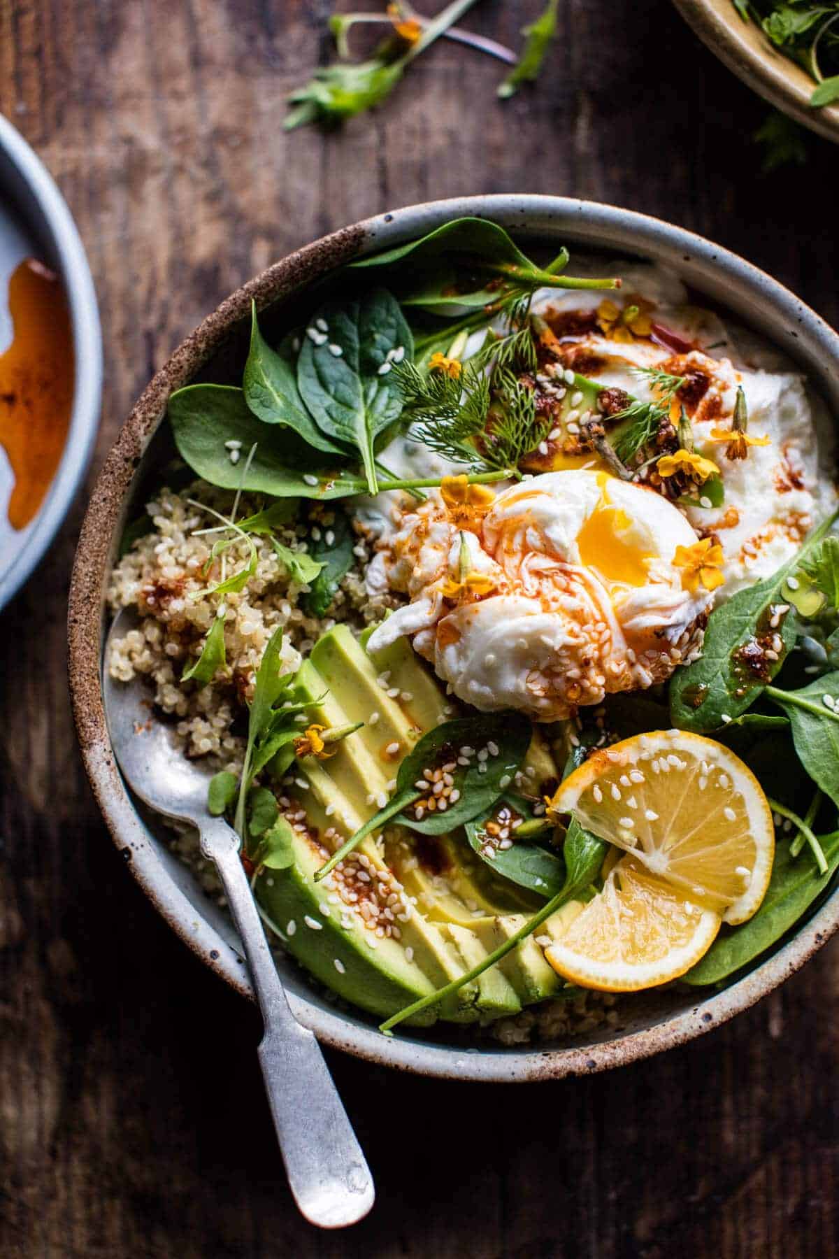 Turkish Egg and Quinoa Breakfast Bowl | halfbakedharvest.com @hbharvest