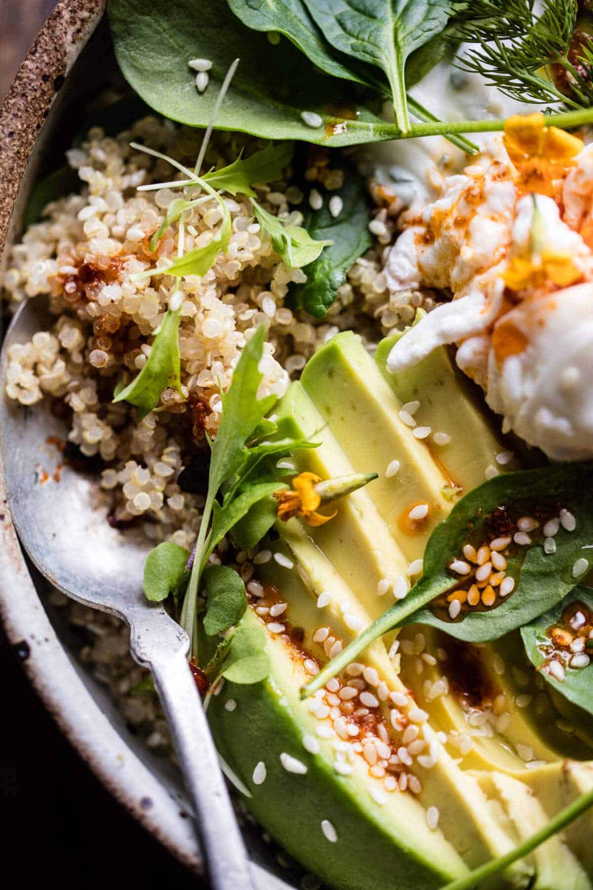 Turkish Egg and Quinoa Breakfast Bowl | halfbakedharvest.com @hbharvest