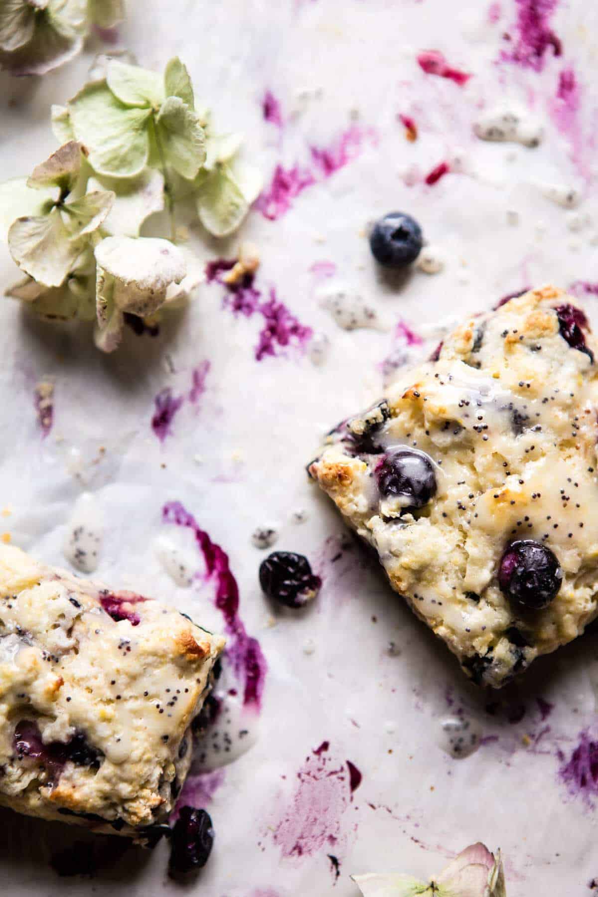 Blueberry Lemon Poppy Seed Scones | halfbakedharvest.com @hbharvest