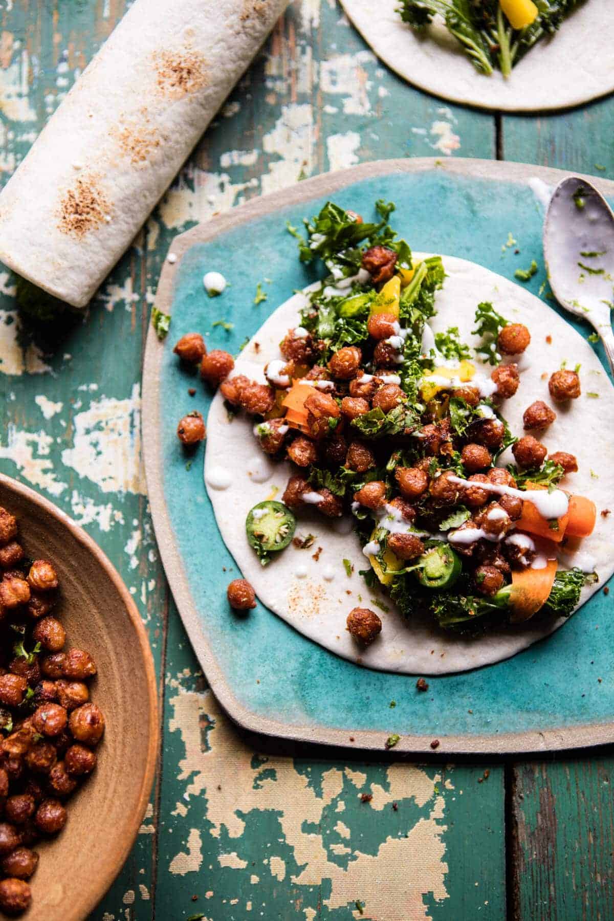 Crunchy Tandoori Chickpea Wraps | halfbakedharvest.com @hbharvest