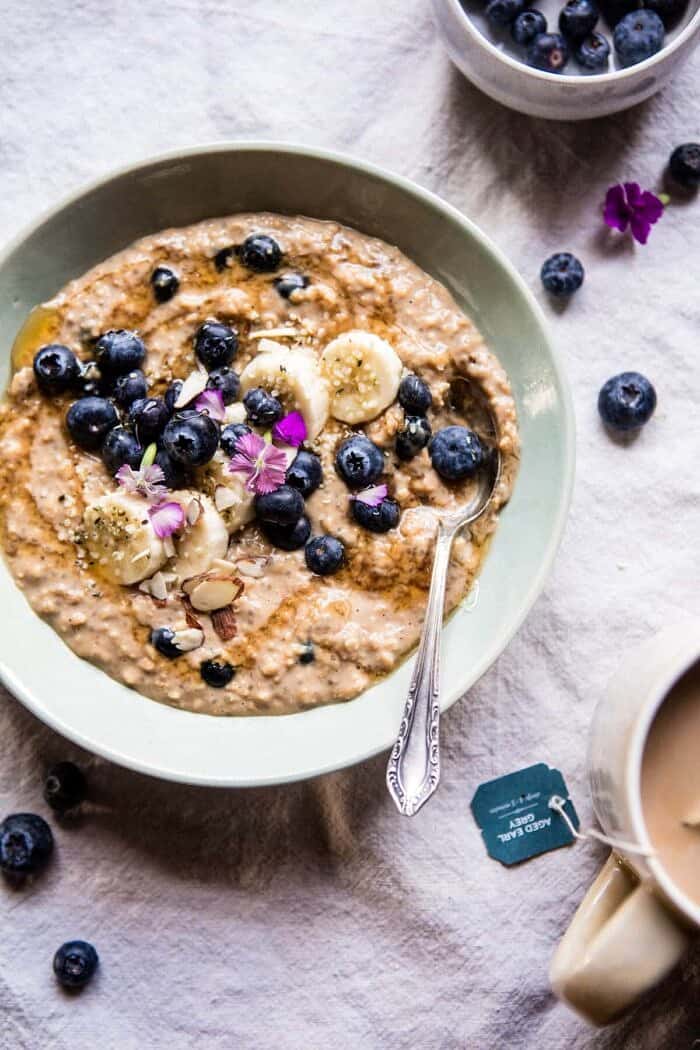 Earl Grey Blueberry Oatmeal | halfbakedharvest.com @hbharvest