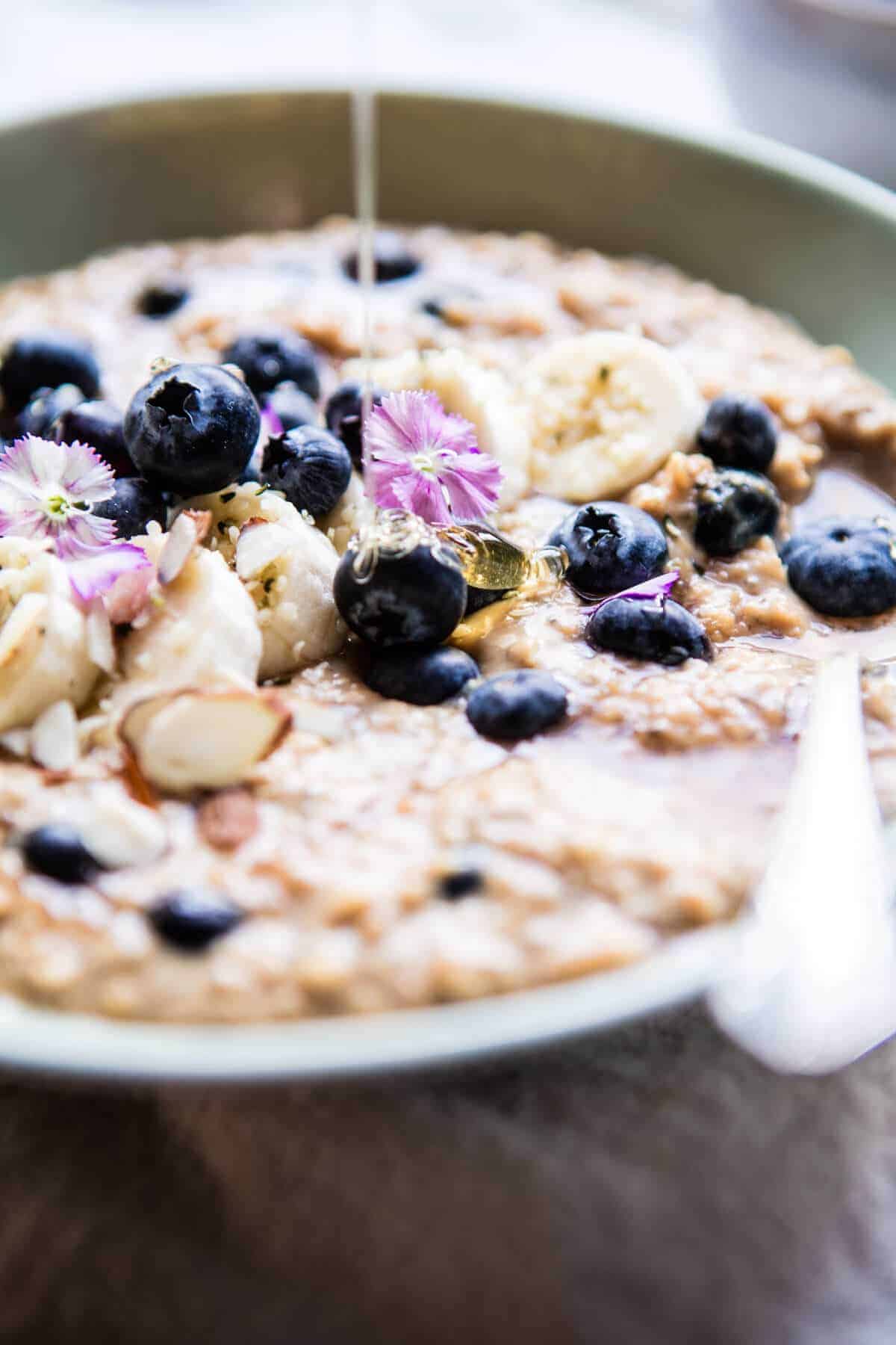 Earl Grey Blueberry Oatmeal | halfbakedharvest.com @hbharvest