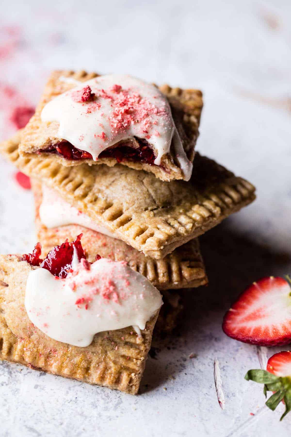 Homemade Strawberry White Chocolate Pop Tarts | halfbakedharvest.com @hbharvest