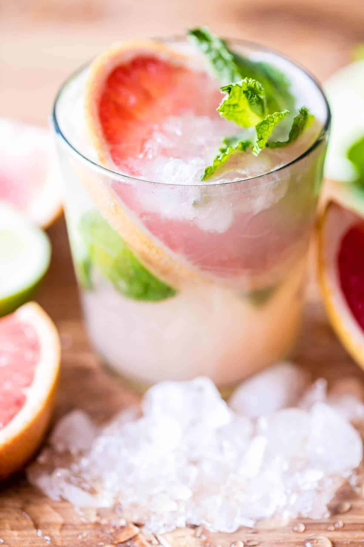 Minty Grapefruit Caipirinha | halfbakedharvest.com @hbharvest