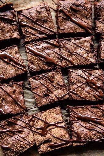 One Bowl 8 Ingredient Irish Coffee Fudge Brownies | halfbakedharvest.com @hbharvest