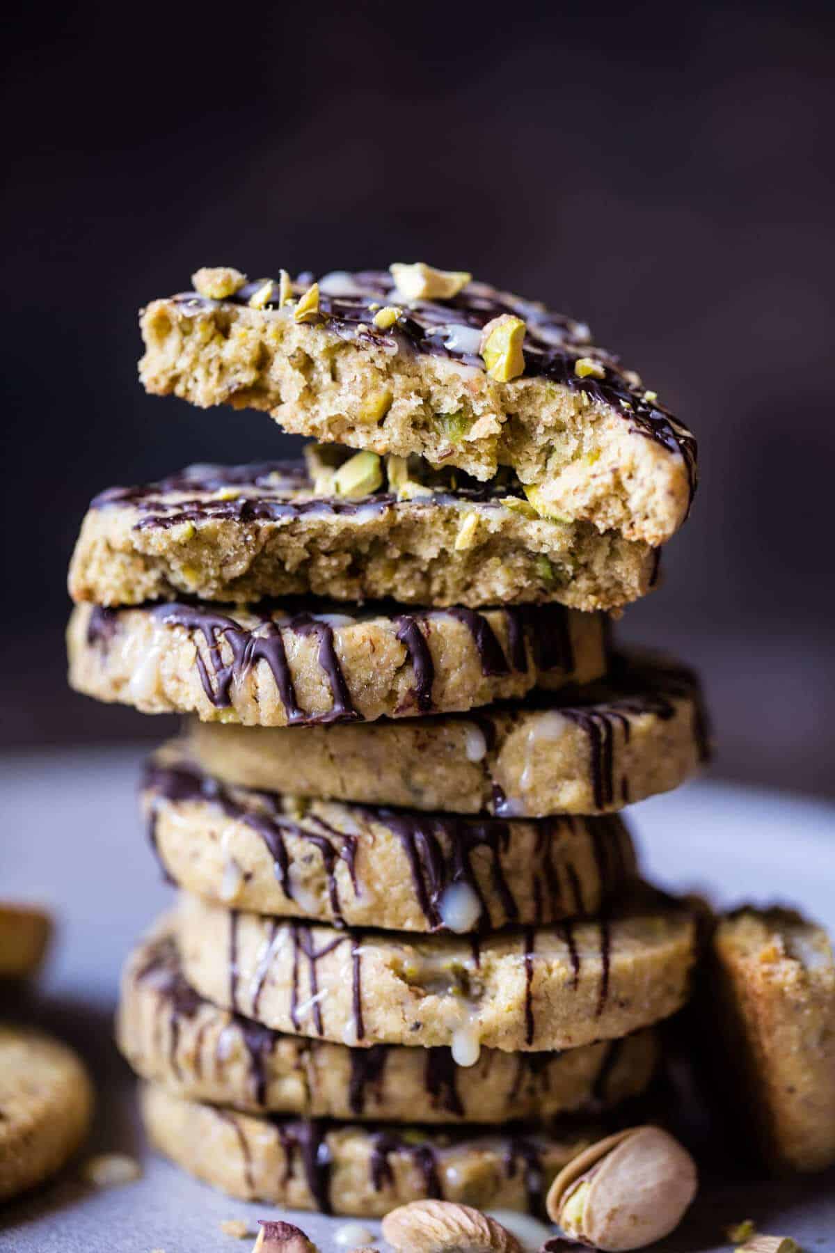 Pistachio Butter Cookies with Chocolate Tres Leches Drizzle | halfbakedharvest.com @hbharevest