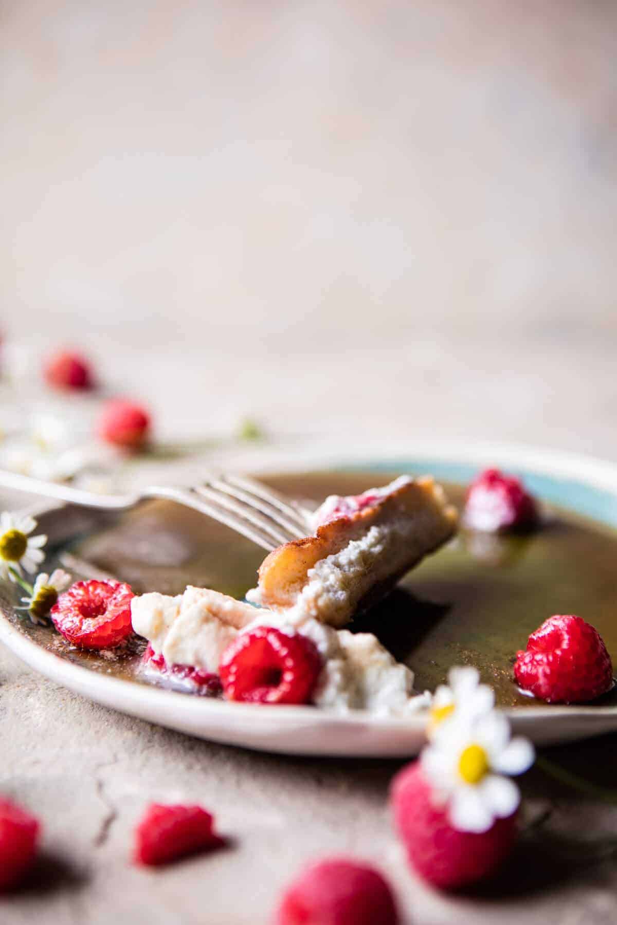 Raspberry Ricotta Croissant French Toast | halfbakedharvest.com @hbharvest