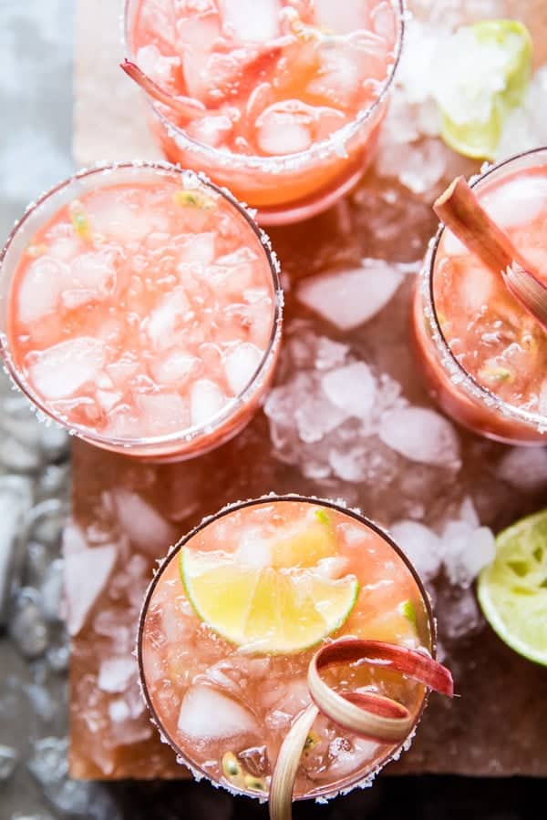 Rhubarb Passion Margarita | halfbakedharvest.com @hbharvest