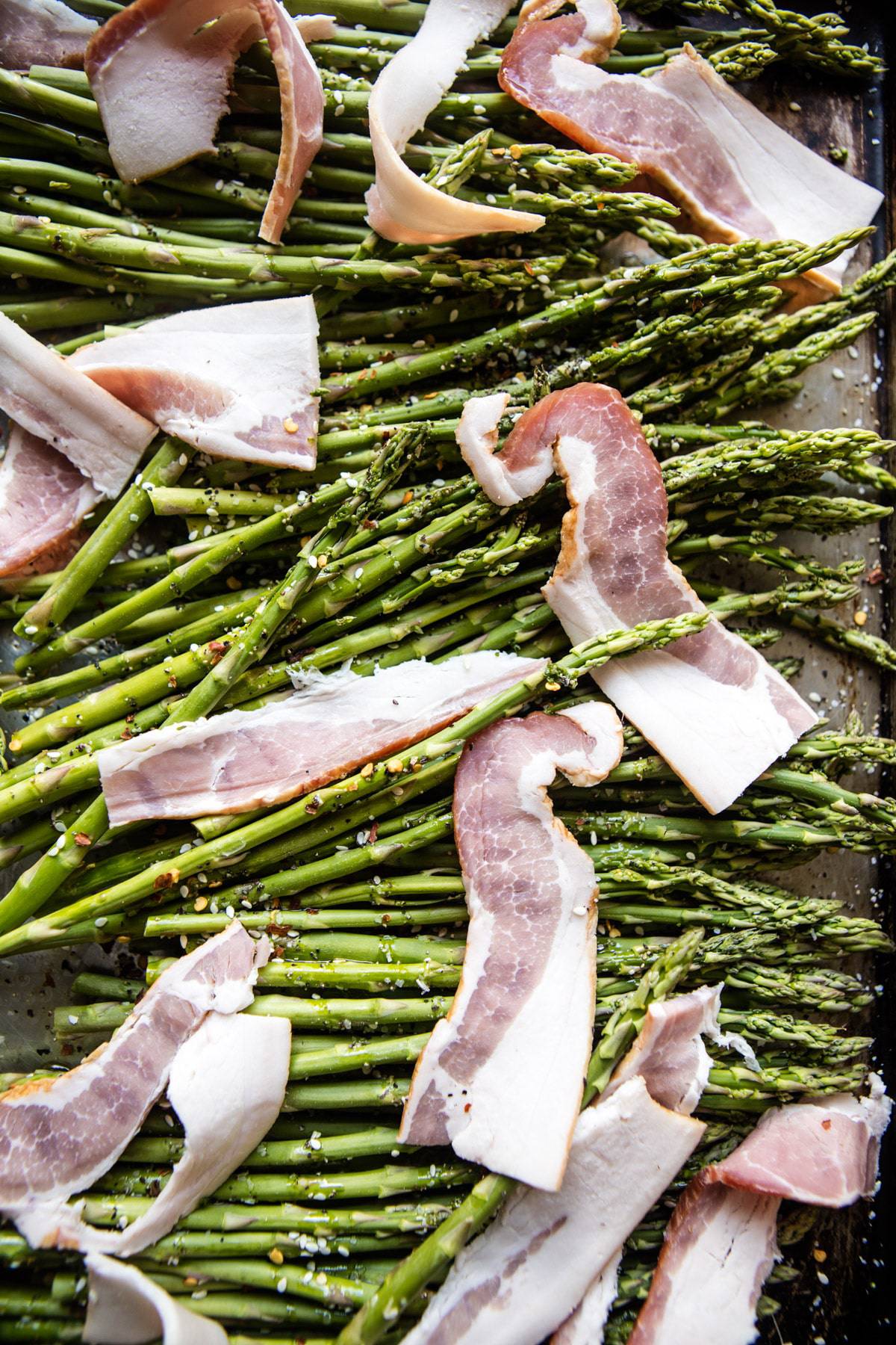 Sesame Roasted Asparagus, Egg and Bacon Salad | halfbakedharvest.com @hbharvest